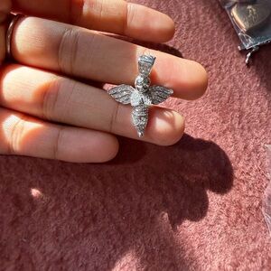 Elegant Silver Angel Pendant